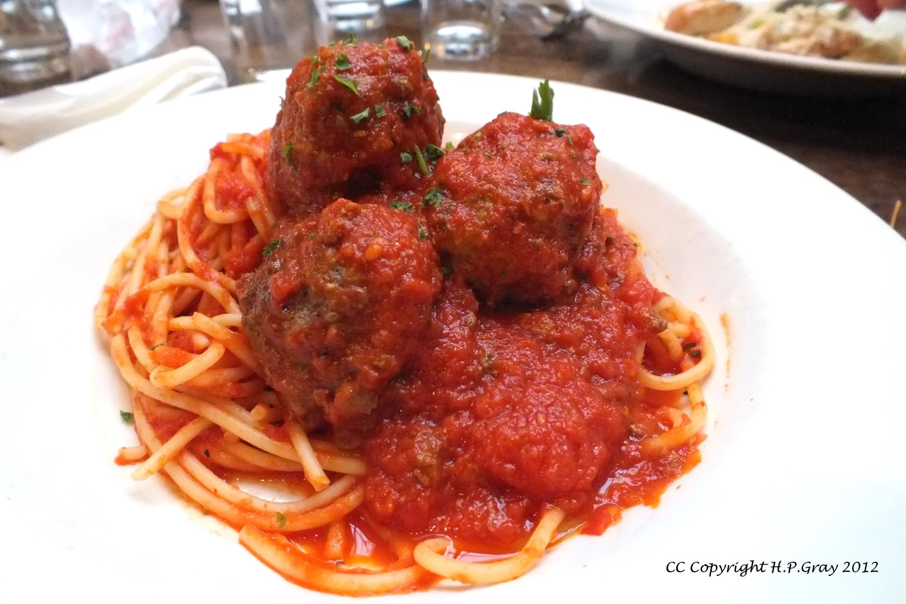 Spaghetti and Meatballs with Marinara sauce